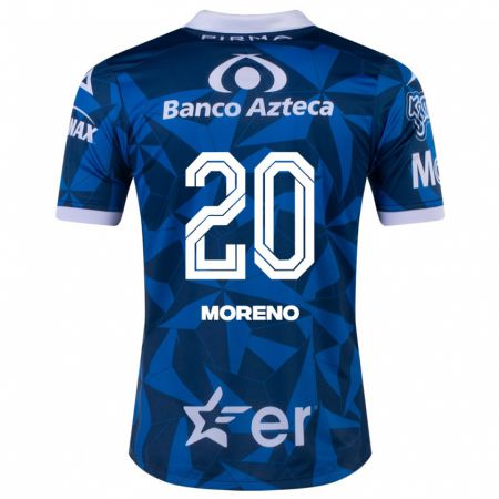 Kandiny Ženy Ximena Moreno #20 Modrá Dresy Idegenbeli Csapatmez 2023/24 Triĭká
