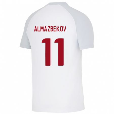 Kandiny Ženy Beknaz Almazbekov #11 Biely Dresy Idegenbeli Csapatmez 2023/24 Triĭká