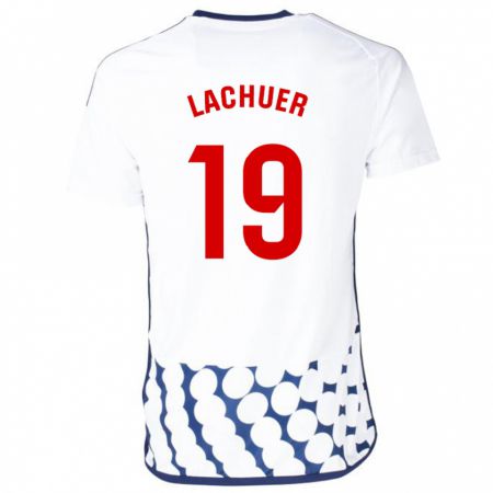 Kandiny Ženy Mathis Lachuer #19 Biely Dresy Idegenbeli Csapatmez 2023/24 Triĭká