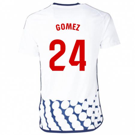 Kandiny Ženy Jonathan Gómez #24 Biely Dresy Idegenbeli Csapatmez 2023/24 Triĭká