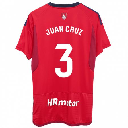 Kandiny Deti Juan Cruz #3 Červená Dresy Hazai Csapatmez 2023/24 Triĭká