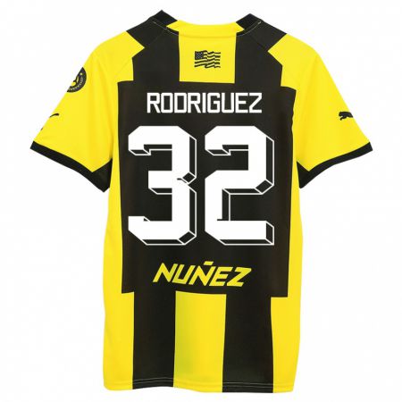Kandiny Deti Randall Rodríguez #32 Žltá Čierna Dresy Hazai Csapatmez 2023/24 Triĭká