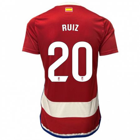 Kandiny Deti Sergio Ruiz #20 Červená Dresy Hazai Csapatmez 2023/24 Triĭká