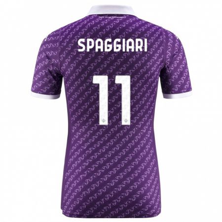 Kandiny Deti Riccardo Spaggiari #11 Fialový Dresy Hazai Csapatmez 2023/24 Triĭká