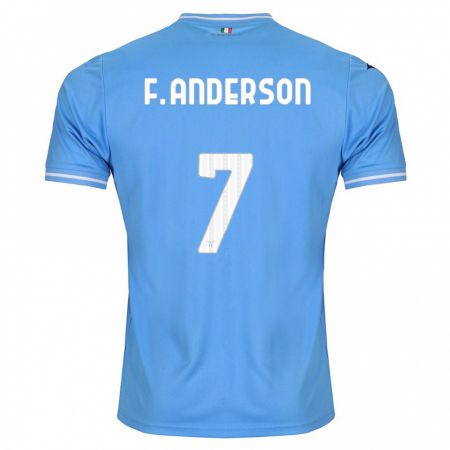 Kandiny Deti Felipe Anderson #7 Modrá Dresy Hazai Csapatmez 2023/24 Triĭká