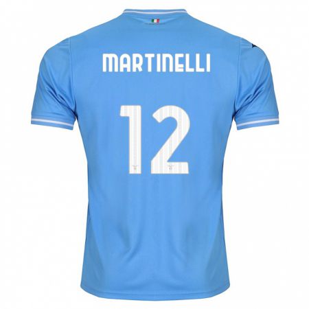 Kandiny Deti Leonardo Martinelli #12 Modrá Dresy Hazai Csapatmez 2023/24 Triĭká