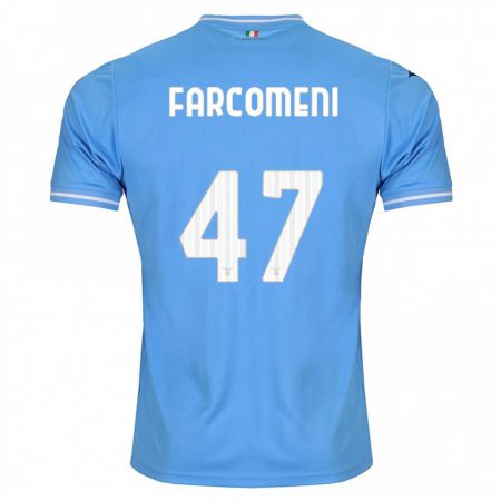 Kandiny Deti Valerio Farcomeni #47 Modrá Dresy Hazai Csapatmez 2023/24 Triĭká