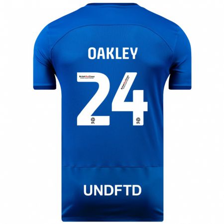 Kandiny Deti Marcel Oakley #24 Modrá Dresy Hazai Csapatmez 2023/24 Triĭká
