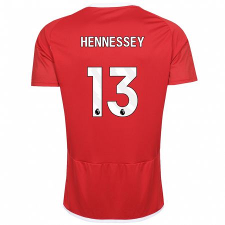 Kandiny Deti Wayne Hennessey #13 Červená Dresy Hazai Csapatmez 2023/24 Triĭká