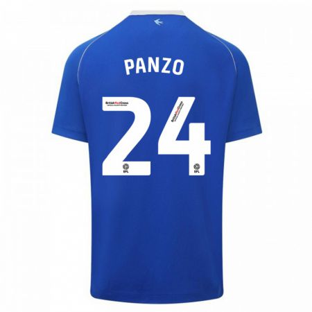 Kandiny Deti Jonathan Panzo #24 Modrá Dresy Hazai Csapatmez 2023/24 Triĭká