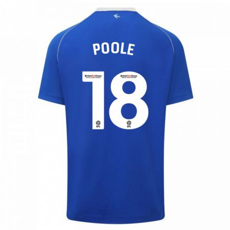 Kandiny Deti Phoebie Poole #18 Modrá Dresy Hazai Csapatmez 2023/24 Triĭká
