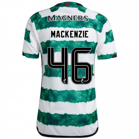 Kandiny Deti Magnus Mackenzie #46 Zelená Dresy Hazai Csapatmez 2023/24 Triĭká