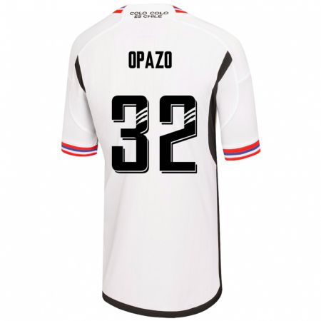 Kandiny Deti Óscar Opazo #32 Biely Dresy Hazai Csapatmez 2023/24 Triĭká