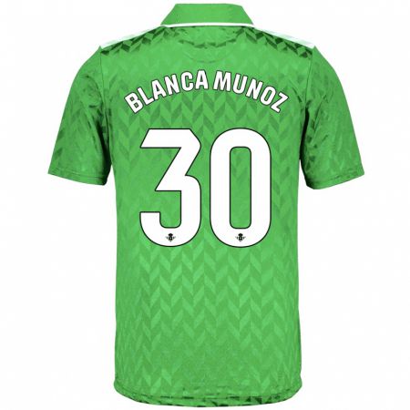 Kandiny Deti Blanca Muñoz #30 Zelená Dresy Idegenbeli Csapatmez 2023/24 Triĭká