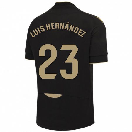 Kandiny Deti Luis Hernández #23 Čierna Dresy Idegenbeli Csapatmez 2023/24 Triĭká