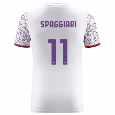 Kandiny Deti Riccardo Spaggiari #11 Biely Dresy Idegenbeli Csapatmez 2023/24 Triĭká