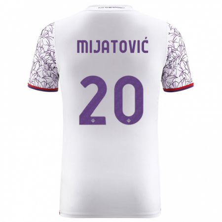 Kandiny Deti Milica Mijatović #20 Biely Dresy Idegenbeli Csapatmez 2023/24 Triĭká