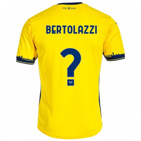 Kandiny Deti Giovanni Bertolazzi #0 Žltá Dresy Idegenbeli Csapatmez 2023/24 Triĭká
