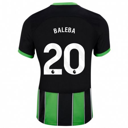 Kandiny Deti Carlos Baleba #20 Čierna Zelená Dresy Idegenbeli Csapatmez 2023/24 Triĭká