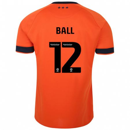 Kandiny Deti Dominic Ball #12 Oranžová Dresy Idegenbeli Csapatmez 2023/24 Triĭká