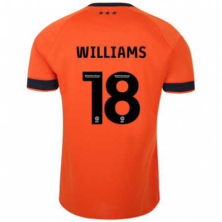 Kandiny Deti Brandon Williams #18 Oranžová Dresy Idegenbeli Csapatmez 2023/24 Triĭká
