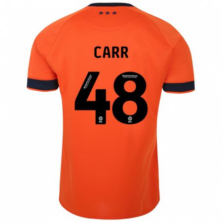 Kandiny Deti Ryan Carr #48 Oranžová Dresy Idegenbeli Csapatmez 2023/24 Triĭká