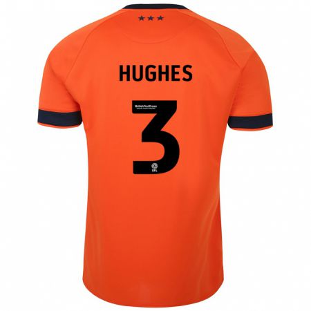 Kandiny Deti Summer Hughes #3 Oranžová Dresy Idegenbeli Csapatmez 2023/24 Triĭká
