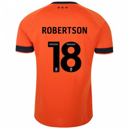 Kandiny Deti Kyra Robertson #18 Oranžová Dresy Idegenbeli Csapatmez 2023/24 Triĭká