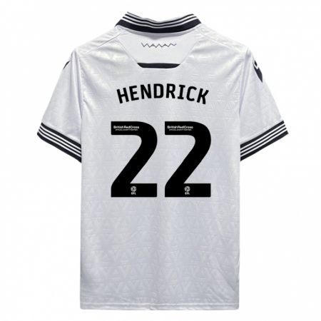 Kandiny Deti Jeff Hendrick #22 Biely Dresy Idegenbeli Csapatmez 2023/24 Triĭká