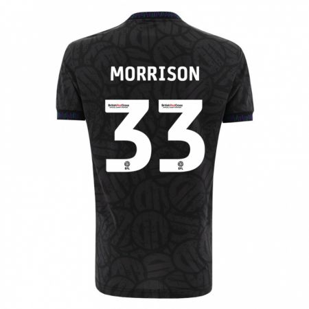 Kandiny Deti Elijah Morrison #33 Čierna Dresy Idegenbeli Csapatmez 2023/24 Triĭká