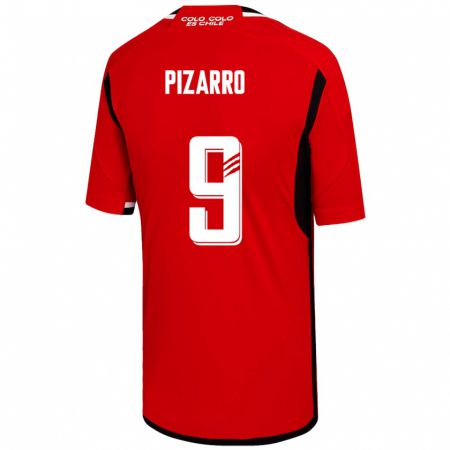 Kandiny Deti Damián Pizarro #9 Červená Dresy Idegenbeli Csapatmez 2023/24 Triĭká