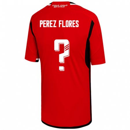 Kandiny Deti Benjamín Pérez Flores #0 Červená Dresy Idegenbeli Csapatmez 2023/24 Triĭká