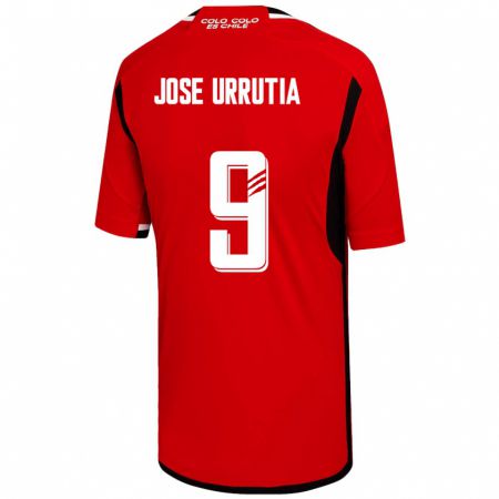 Kandiny Deti María José Urrutia #9 Červená Dresy Idegenbeli Csapatmez 2023/24 Triĭká