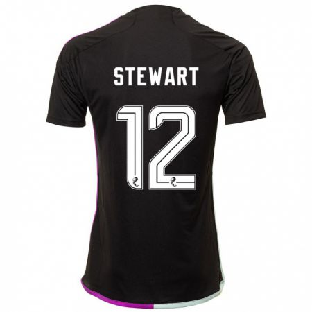Kandiny Deti Hannah Stewart #12 Čierna Dresy Idegenbeli Csapatmez 2023/24 Triĭká