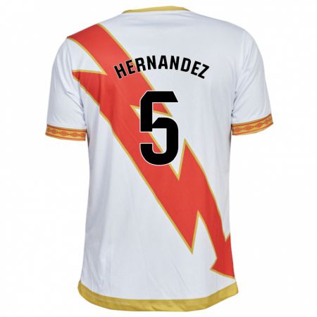 Kandiny Muži Aridane Hernández #5 Biely Dresy Hazai Csapatmez 2023/24 Triĭká