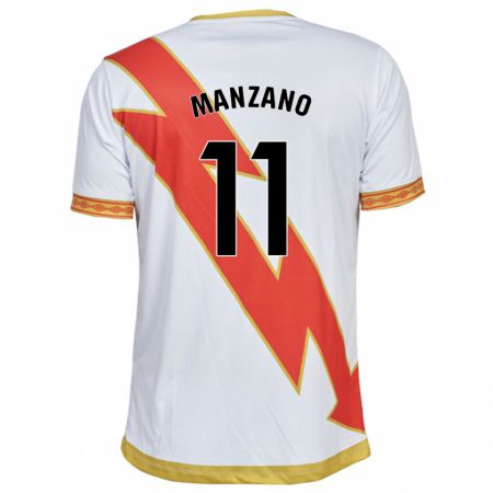 Kandiny Muži Sergio Manzano #11 Biely Dresy Hazai Csapatmez 2023/24 Triĭká