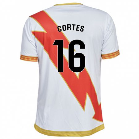 Kandiny Muži José Cortés #16 Biely Dresy Hazai Csapatmez 2023/24 Triĭká