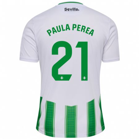 Kandiny Muži Paula Perea Ramírez #21 Biely Dresy Hazai Csapatmez 2023/24 Triĭká