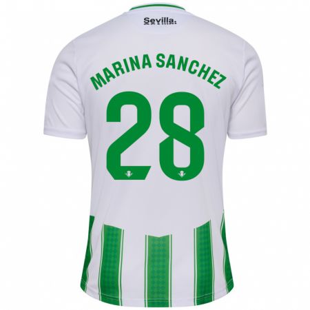 Kandiny Muži Marina Sánchez #28 Biely Dresy Hazai Csapatmez 2023/24 Triĭká