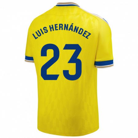 Kandiny Muži Luis Hernández #23 Žltá Dresy Hazai Csapatmez 2023/24 Triĭká