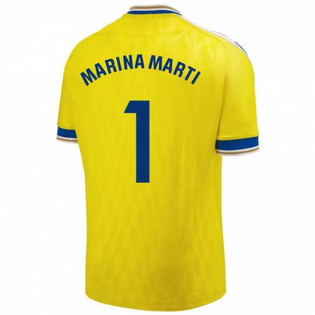 Kandiny Muži Marina Martí #1 Žltá Dresy Hazai Csapatmez 2023/24 Triĭká