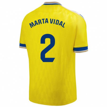Kandiny Muži Marta Vidal Vela #2 Žltá Dresy Hazai Csapatmez 2023/24 Triĭká