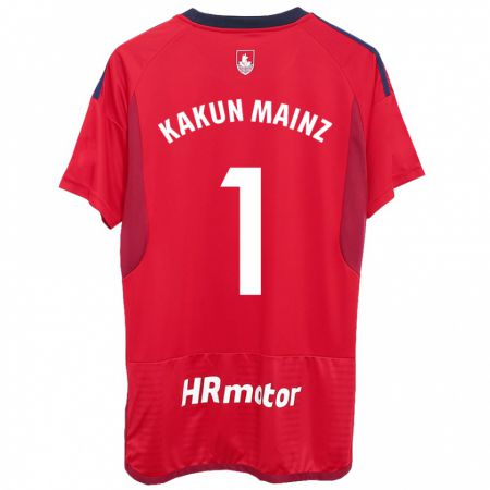 Kandiny Muži Kakun Mainz #1 Červená Dresy Hazai Csapatmez 2023/24 Triĭká
