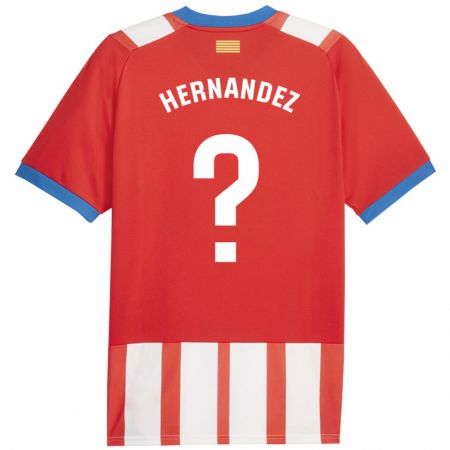 Kandiny Muži Guillem Hernández #0 Červená Biela Dresy Hazai Csapatmez 2023/24 Triĭká