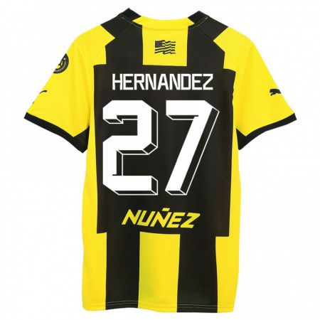 Kandiny Muži Lucas Hernández #27 Žltá Čierna Dresy Hazai Csapatmez 2023/24 Triĭká