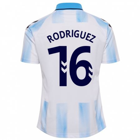 Kandiny Muži Genaro Rodríguez #16 Biela Modrá Dresy Hazai Csapatmez 2023/24 Triĭká