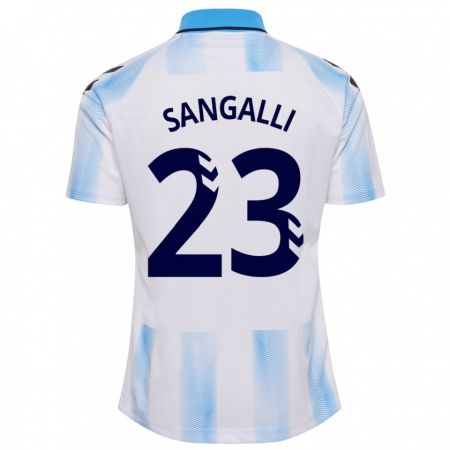 Kandiny Muži Luca Sangalli #23 Biela Modrá Dresy Hazai Csapatmez 2023/24 Triĭká