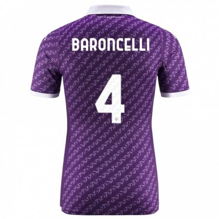 Kandiny Muži Leonardo Baroncelli #4 Fialový Dresy Hazai Csapatmez 2023/24 Triĭká