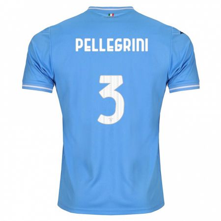 Kandiny Muži Luca Pellegrini #3 Modrá Dresy Hazai Csapatmez 2023/24 Triĭká