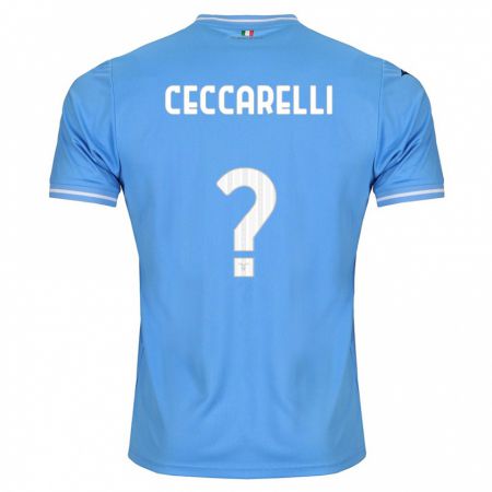 Kandiny Muži Alessandro Ceccarelli #0 Modrá Dresy Hazai Csapatmez 2023/24 Triĭká